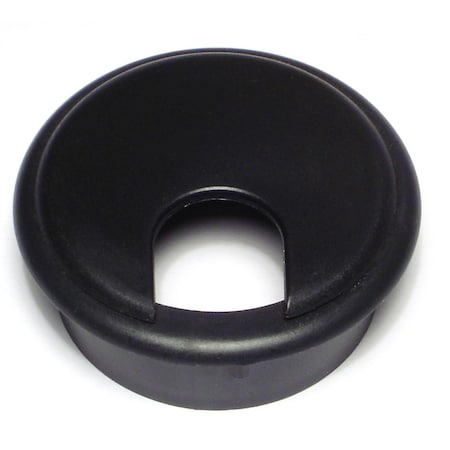 Midwest Fastener 2" Black Plastic Desk Grommets 2PK 70271